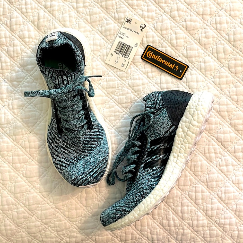 Adidas UltraBoost X Parley Carbon Blue Running Shoes
DB0641 Girls/Womens 5